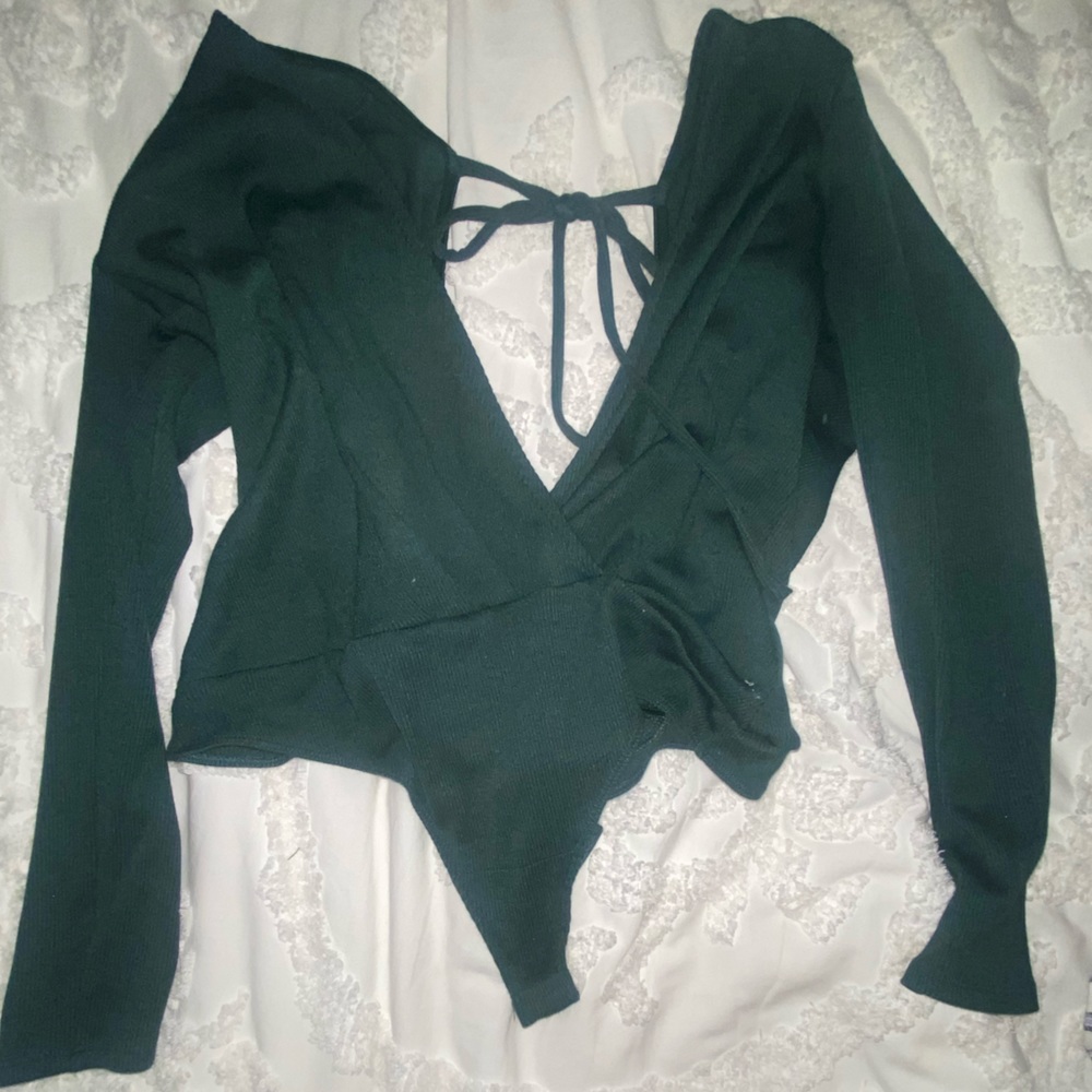 Revolve deep v backless bodysuit